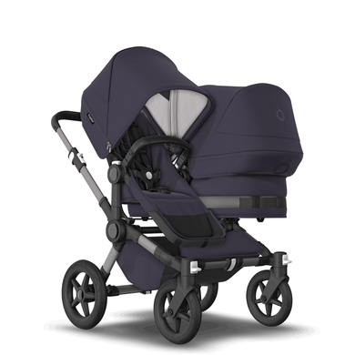 bugaboo Poussette double côte à côte Donkey 5 Duo complète Graphite/Dark Navy