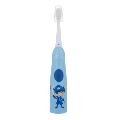 Image of chicco spazzolino elettrico con batteria sostituibile e testina di ricambio per bambini, blu059