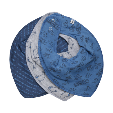 pippi Bandana bébé Vallarta Blue lot de 3