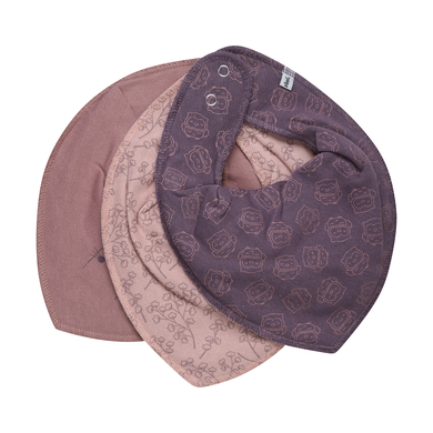 pippi Bandana bébé Burlwood lot de 3
