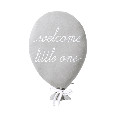Levně Nordic Coast Company Dekorační balón na polštář welcome little one šedý