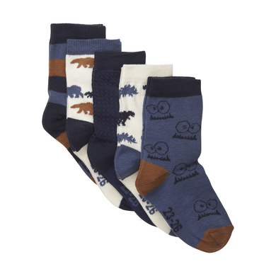 Minymo Paquet de 5 chaussettes Total Eclipse