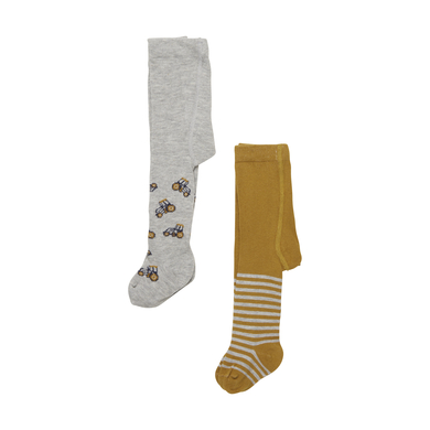 Minymo Collants, pack de 2 Light Grey Melange