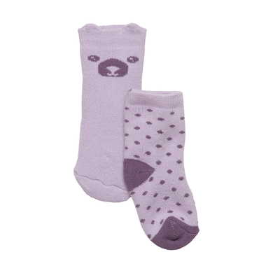 Minymo Chaussettes premier âge pack de 2 Lavender Frost