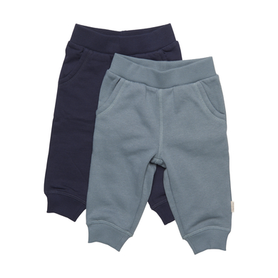 Minymo Lot de 2 pantalons sweat New Navy