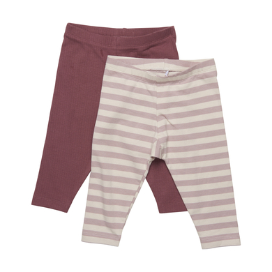 Minymo Leggings pack de 2 Violet Ice