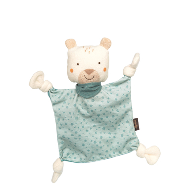sigikid® Doudou ours Yellow menthe, blanc