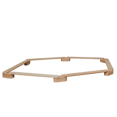 LEG & GO Poutre d'équilibre enfant bois lot de 6