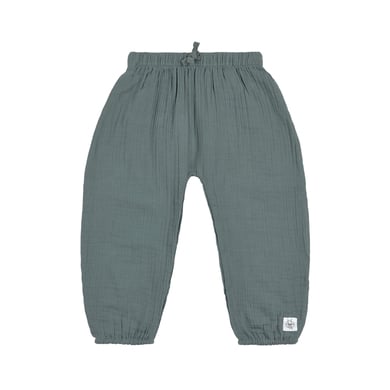 Image of LÄSSIG Pantaloni di mussola petrol Verde059