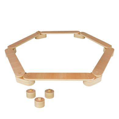 kindsgard Planche d'équilibre enfant klatrebalse bois 15 pièces