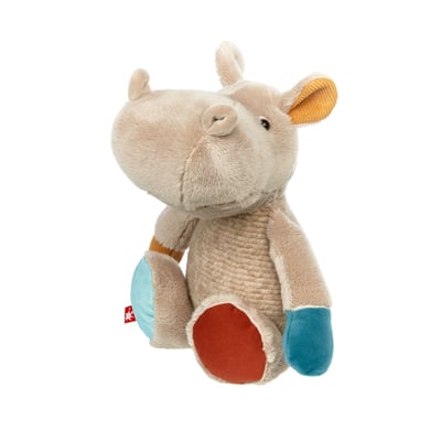 Sigikid sigikid® Peluche hippopotame Swetty Yellow gris/blanc