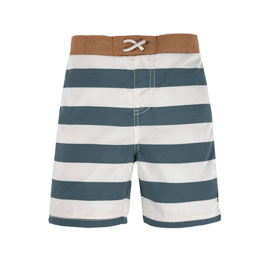 LÄSSIG Bain UV shorts Bloc Stripes blanc bleu