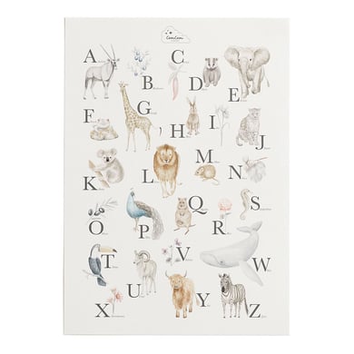 Image of Cam Cam® COPENHAGEN Poster Alfabeto - Animali & Piante059