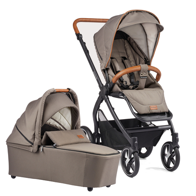GESSLEIN Poussette duo combinée 2en1 FX4 Soft+ Style taupe