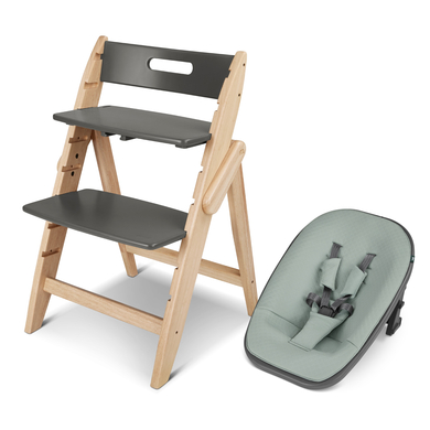 Moji Hochstuhl Yippy inklusive Neugeborenenaufsatz Stone Mint  - Onlineshop Babymarkt