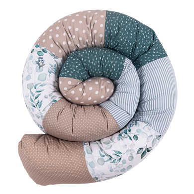 Ullenboom Tour de lit traversin enfant eucalyptus 200 cm