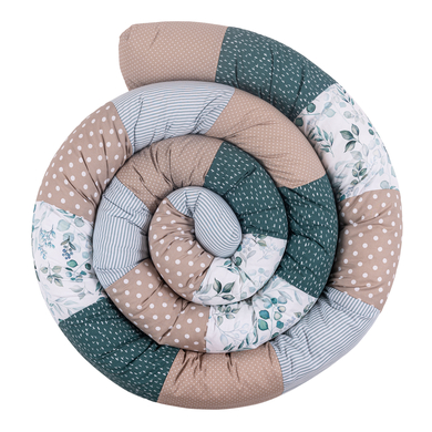 Ullenboom Tour de lit traversin enfant eucalyptus 400 cm