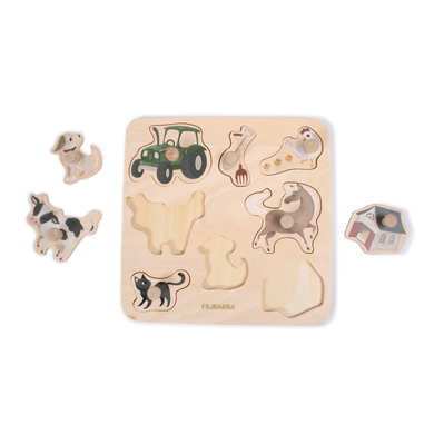 Filibabba Puzzle ferme bois