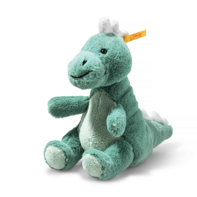 Steiff Soft Cuddly Friends T-Rex bébé Joshi bleu vert, 16 cm