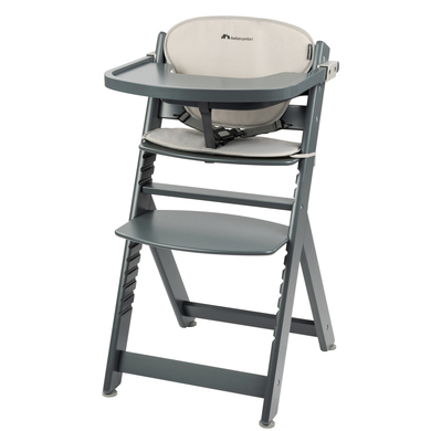 Bebeconfort Hög stol Timba med dyna Gray Mist