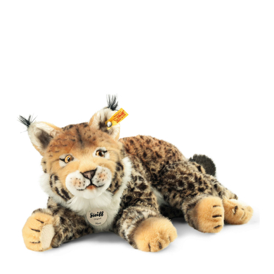 Levně Steiff Lynx Mizzy bĂ©ĹľovĂˇ/hnÄ›dĂˇ ge tiger t,35 cm