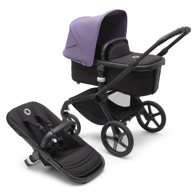 bugaboo Poussette duo combinée 2en1 Fox 5 siège Black/Astro Purple