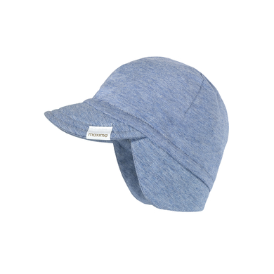 Maximo S child casquette jeansmeliert-blanc