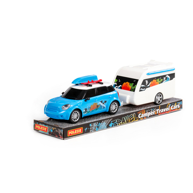 POLESIE® PKW Cruise mit Wohnwagen, Tray 92533