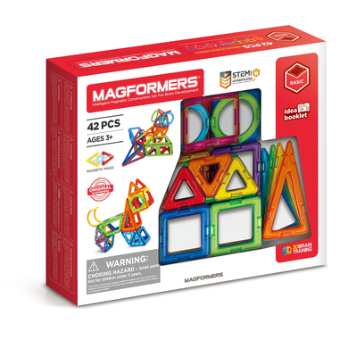 MAGFORMERS® Jeu magnétique Basic 42 pièces
