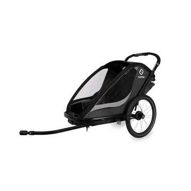 hamax Remorque de vélo enfant Cocoon 2 places grey/black