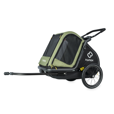 hamax Remorque de vélo pour chien Pluto M green/black