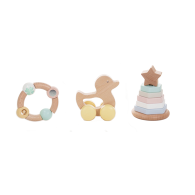 EverEarth® Coffret cadeau bébé jouet à empiler bois