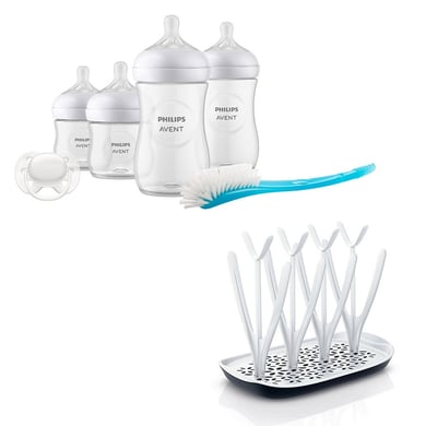 Image of Philips Avent Set iniziale SCD838/11 Natural Response Advanced e supporto per asciugatura SCF149/00059