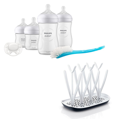 Philips Avent startpaket SCD838/11 Natural Response Advanced och torkställ SCF149/00