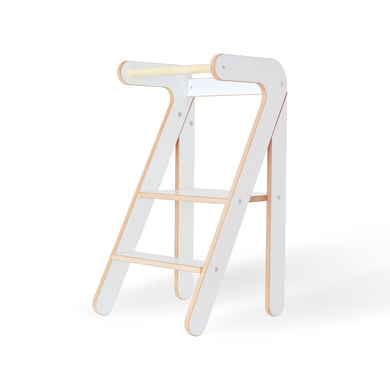 mumy™ Torre di apprendimento montessoriana easyOne, bianco/legno
