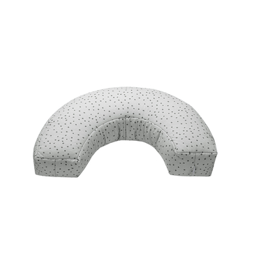 odenwälder Coussin d'allaitement et housse dancing dots urban grey