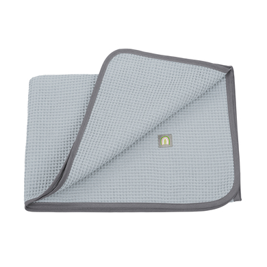 odenwälder Coperta Cuddle Waffle Piqué blu artico