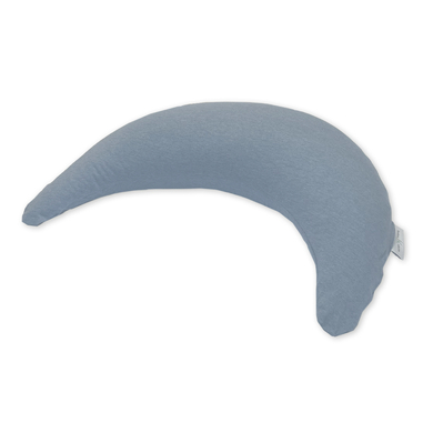 THERALINE Housse de coussin d'allaitement lune bambou mélange bleu/gris collection bambou