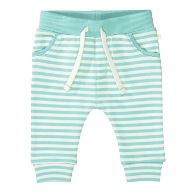 STACCATO Pantalon bleu eau rayé