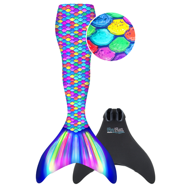 Levně XTREM Toys and Sports Fin Fun Ploutev L/XL (140-164) Rainbow
