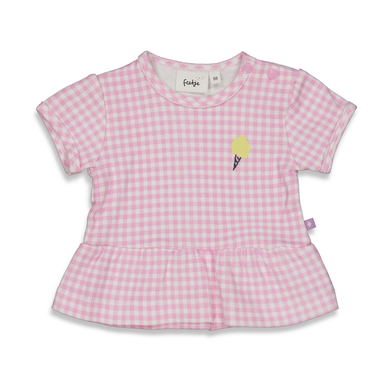 Image of Feetje Maglia a maniche corte Peplum Cotton Candy, rosa059