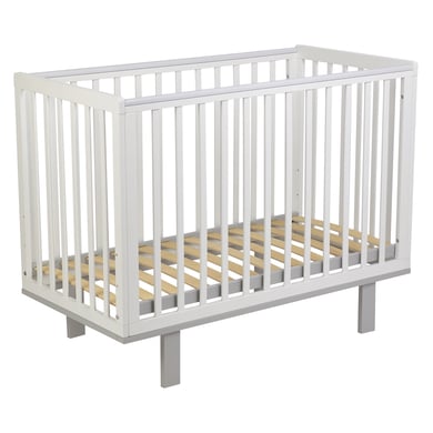 polini kids cuna simple blanco gris madera