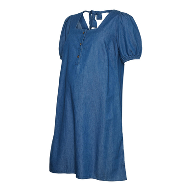 mamalicious Omvårdnadsklänning MLVIBB LIA Medium Blå Denim