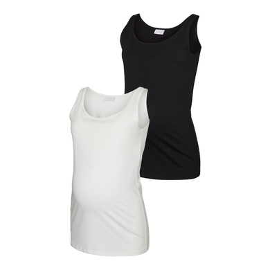 mamalicious Débardeur de maternité MLKERRIE NELL Black / White