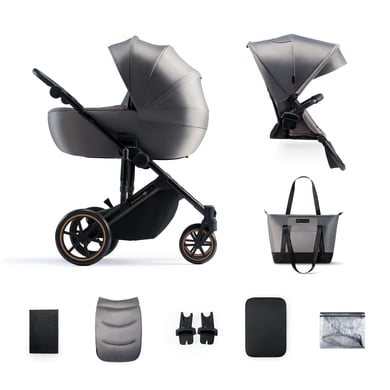 Kinderkraft Poussette duo combinée 2en1 PRIME 2 Shadow Grey