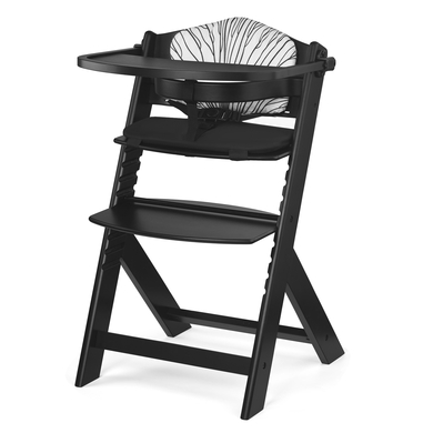 Levně Kinderkraft rostoucí jídelní židlička ENOCK s polštářkem black