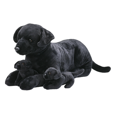 Image of Wild Republic Giocattolo coccoloso Cuddle kins Jumbo Mamma Cuccioli Labrador