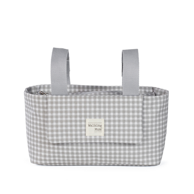 Walking Mum Organisateur pour poussette I Love Vichy gris