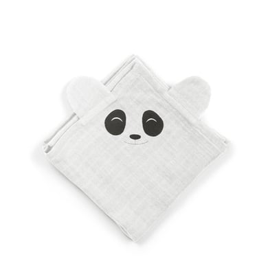 nuuroo Set di 2 panni di garza Björk White onice