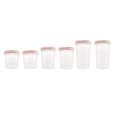 miniland Pots de conservation repas bébé, hermisized candy lot de 6
